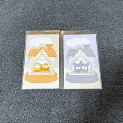 お文具といっしょ× 산리오 イラストカード 쿠로미 폼폼푸린