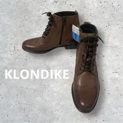 【新品タグ付】KLONDIKE 本革 ウィングチップ レースアップブーツ