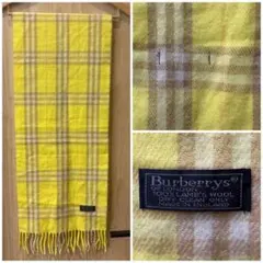 BURBERRYS OF LONDONバーバリーラムウール マフラー 古着屋購入