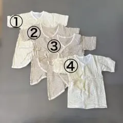 【ベビー】コンビ肌着 3枚、短肌着1枚の4枚セット