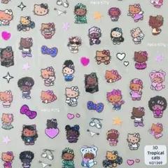 #K1369 極薄ネイルシール ステッカー 日焼け サンリオ ハローキティ 新品