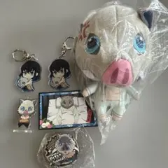 鬼滅の刃　嘴平伊之助　ぬいぐるみとグッズセット