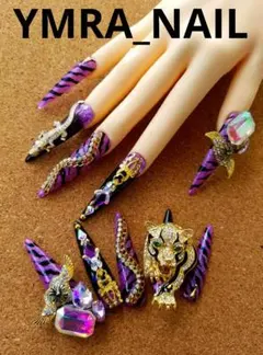 超鬼ロングネイル ギャルネイルチップ No.67