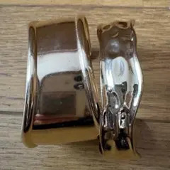 金属製 シンプルバングル 2個セット　ゴールド