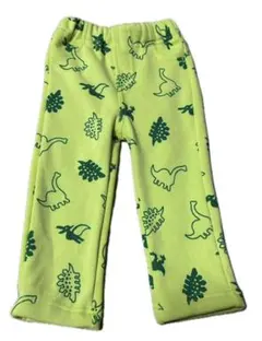新品激安恐竜あったかズボンサイズ80秋冬春先 パンツ