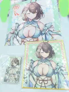 アズールレーン ボルチモア アクリルブロック 色紙 マルチクロス 和装 くじ