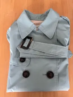【AIGLE】水色 ダブルブレスト トレンチコートのサムネイル