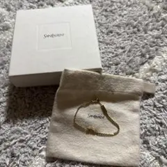 Saint Laurent YSL ロゴ ラインストーン ブレスレット
