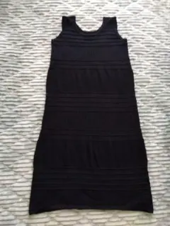 ノースリーブ 透かし編みワンピース　Lサイズ