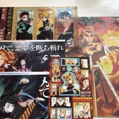 鬼滅の刃 煉獄杏寿郎クリアファイル クリアしおり ポスター ステッカー シール