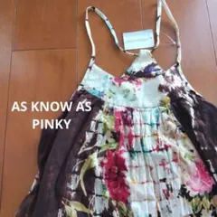【新品】AS KNOW AS PINKY ワンピース