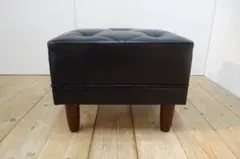 ちぃ様専用　カリモク60 オットマン・スツール スタンダードブラック 美品 ①のサムネイル
