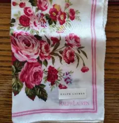Ralph Lauren 花柄 ハンカチ 100%コットン