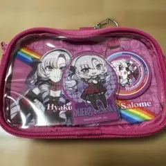 にじさんじ 壱百満天原サロメ ポーチと缶バッジ