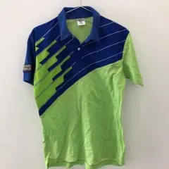 J1383 MIZUNO 半袖ポロシャツ グリーン メンズ L