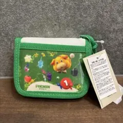 PIKMIN ピクミン ネックストラップ付き 二つ折り財布 グリーン
