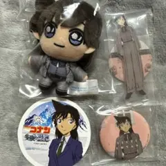 コナン セガラッキーくじ マスコット ぬいぐるみ 缶バッジ アクスタ 蘭