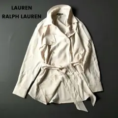 【極美品】ラルフローレン ショートトレンチ スプリングコート ベルト ストレッチ