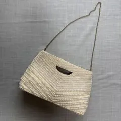 パーティーバッグ 2WAY チェーン付き 結婚式 二次会 クラッチ 上品 自立