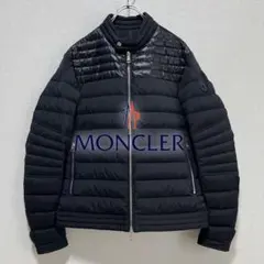 美品）MONCLER トラックジャケット ブラック ダブルジップ Mサイズ