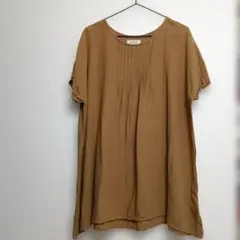 heart market チュニック　キャメル　 ブラウン 半袖　リネンのサムネイル