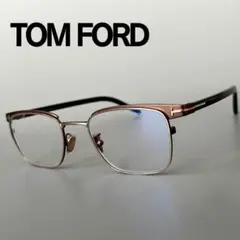 トムフォード メガネ ウェリントンブラウン ゴールド 伊達めがね クリングス トムフォード メガネ ウェリントンブラウン ゴールド 伊達めがね
