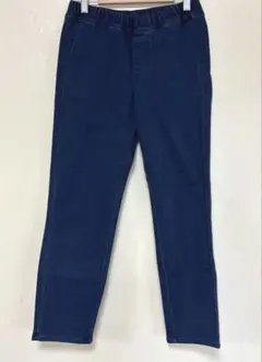 ユニクロ ストレッチアンクルパンツ/濃紺/ウエストゴム〈10〉新品未使用のサムネイル