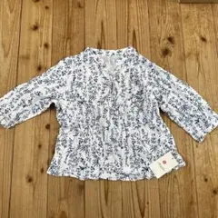 新品タグ付き　MeiMei 花柄 五分袖ブラウス