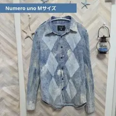 k*u様 Numero uno Mサイズ デニムシャツ アーガイルのサムネイル