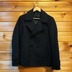 【美品】BROWNY メンズ Pコート ブラック Mサイズ（送料込み）y2k