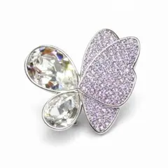 SWAROVSKI スワロフスキー クリスタル バタフライ 蝶 ブローチ