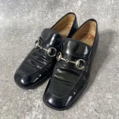 GUCCI ホースビット ローファー　モカシン エナメル パテントレザー 黒