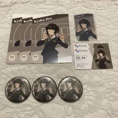 ✩ヒロアカ 静鉄 耳郎響香 缶バッジ ポストカード 名刺風カード 購入特典