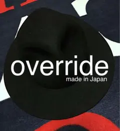 【override】フェルトハット 日本製 オーバーライド 半額