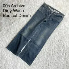 BIG JOHN 00s Dirty Wash Denim Bootcut 32のサムネイル