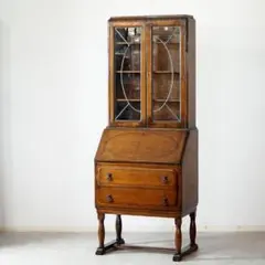 イギリス アンティーク家具 ビューローブックケース 机 1930年頃 026B