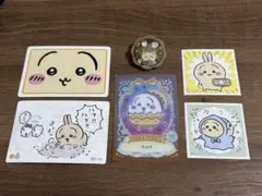 【うさぎ】クリップ・カード・ステッカー6点セット　ちいかわ　うさぎ