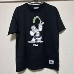 FILA ブラック 半袖Tシャツ ポパイ