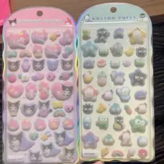 コットンパフィーシール　２枚セット