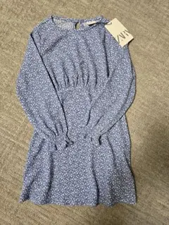 花柄長袖ワンピース 128cm