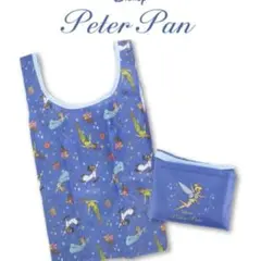 Disney ピーターパンエコバッグ キャラクター柄 青