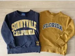 2枚組 110cm トレーナー スウェット キッズトレーナー