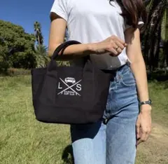 サーフブランド　LUSSO SURF ミニトートバッグ　ブラック　ロンハーマン