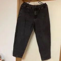 ブラック デニム イージーパンツ　Mサイズのサムネイル