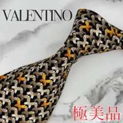 【極美品】VALENTINO ヴァレンティノ ネクタイ 総柄 Vロゴ