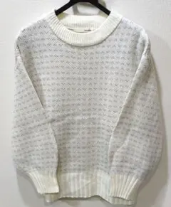 SHOO・LA・RUE ホワイト ニットセーター