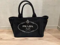 PRADA ブラック カナパ　ハンドバッグ