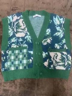 ZARA ベスト　前あきニットベスト