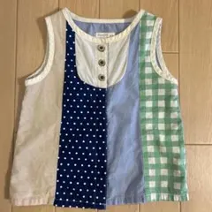 Biquette Club パッチワーク ノースリーブ シャツ　　チュニック90のサムネイル