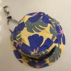 キッズ ハット 日よけ付き 50cm 花柄　帽子　サンシェード　BREEZE